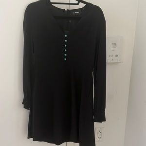 The Kooples silk and turquoise jewel dress NWT